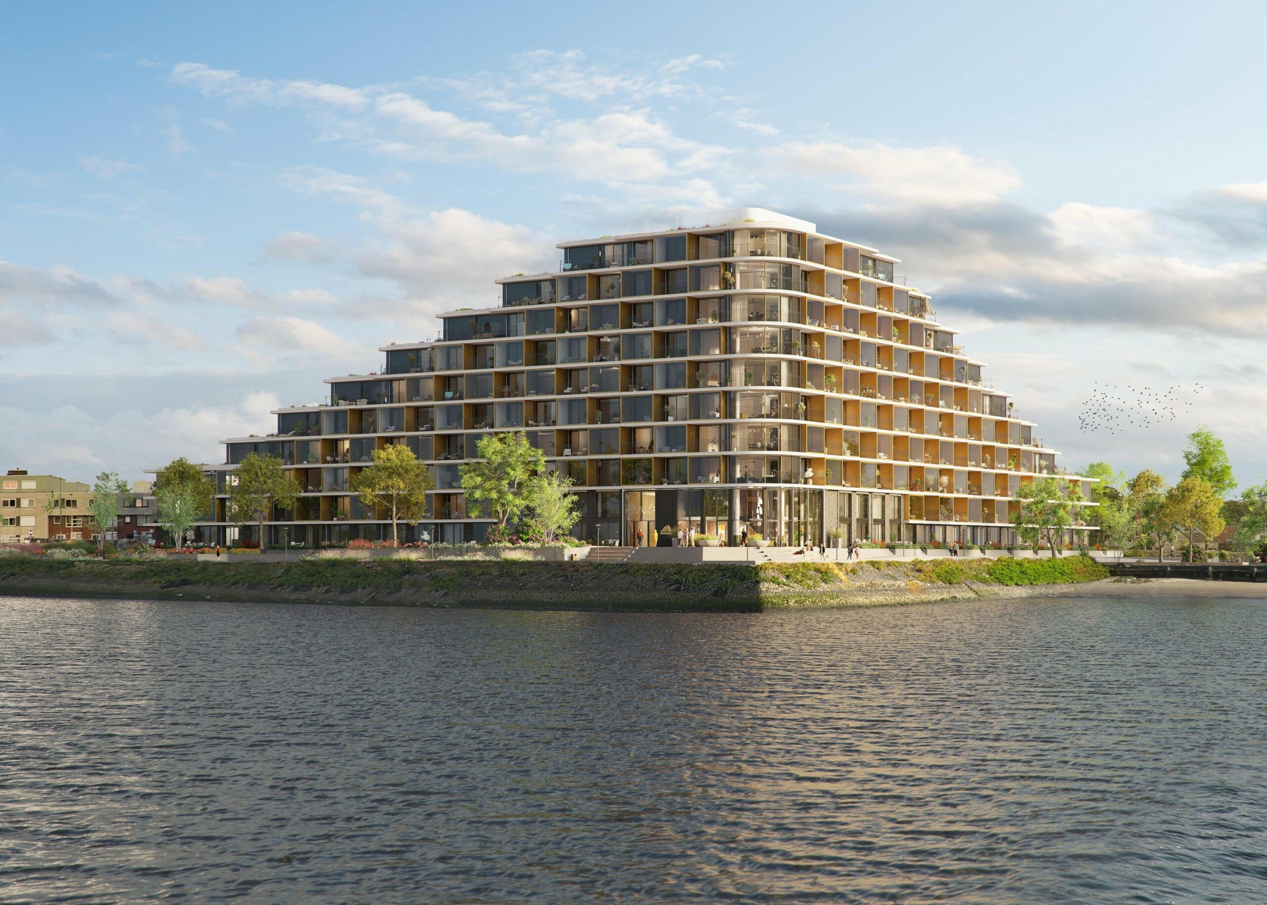 Woning aan de Pampuskade te Rotterdam