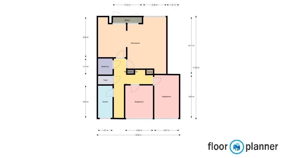Woning aan de Heuvelstraat te Tilburg